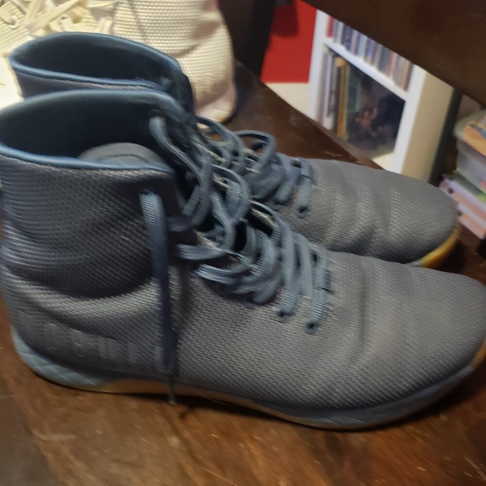 NoBull Navy Blue and gum sole shoe